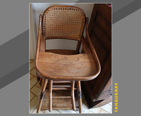 Cannage chaise bébé